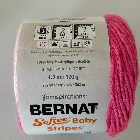 Bernat Softee Baby Stripes Yarn -NEW - Picture 4 of 4